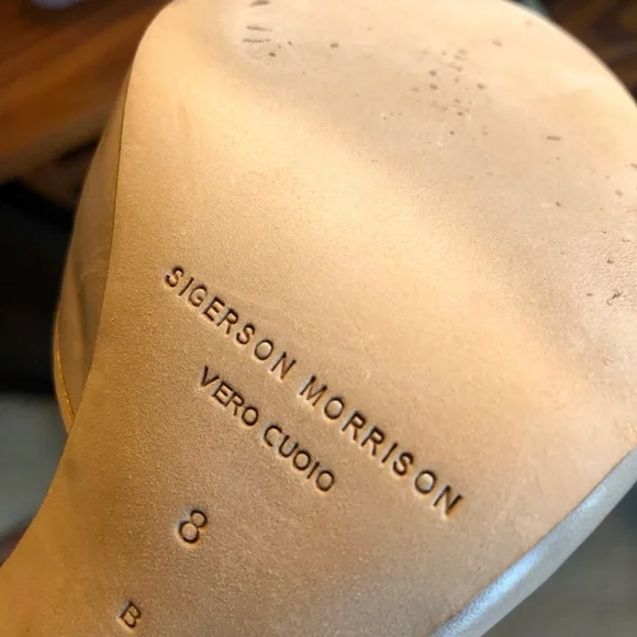 Sigerson Morrison Vero Cuoio Studded Sandals, Size 8 - Picture 5 of 7